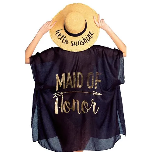 C.C "Maid of Honor" Beach Cover Up Beach Kimono