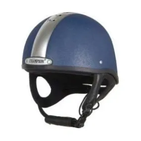 Champion Ventair Deluxe Jockey helmet - Navy/Silver