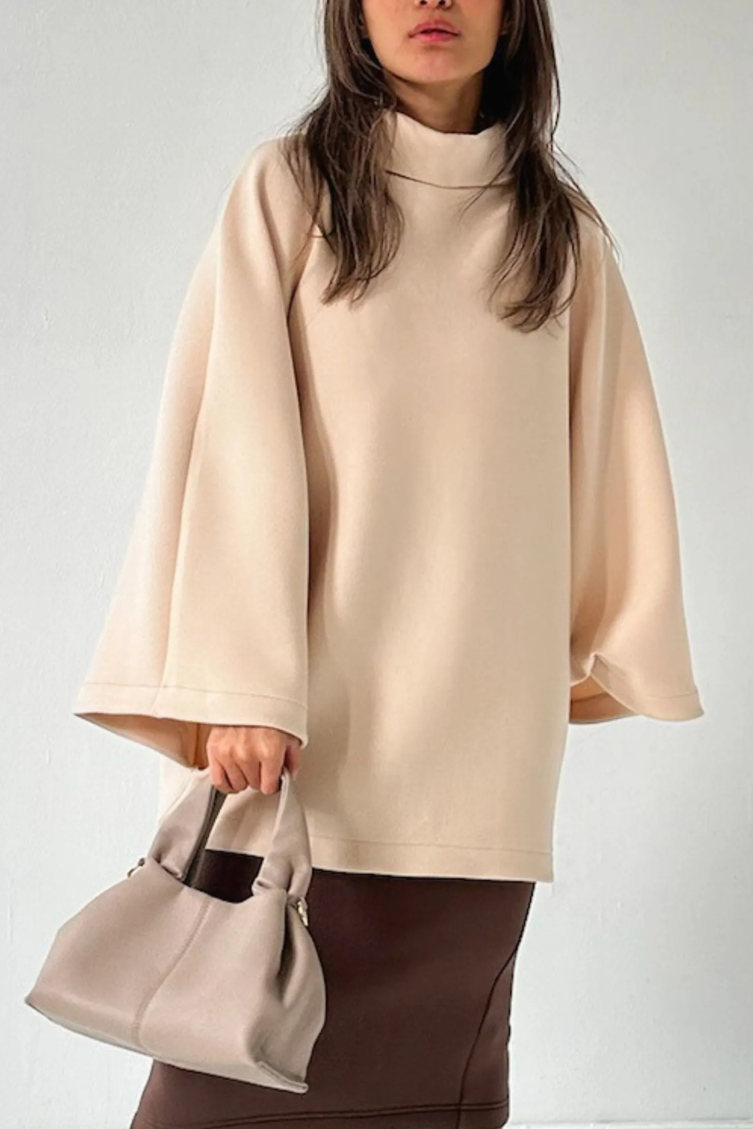 Charlotte Poncho - Cream