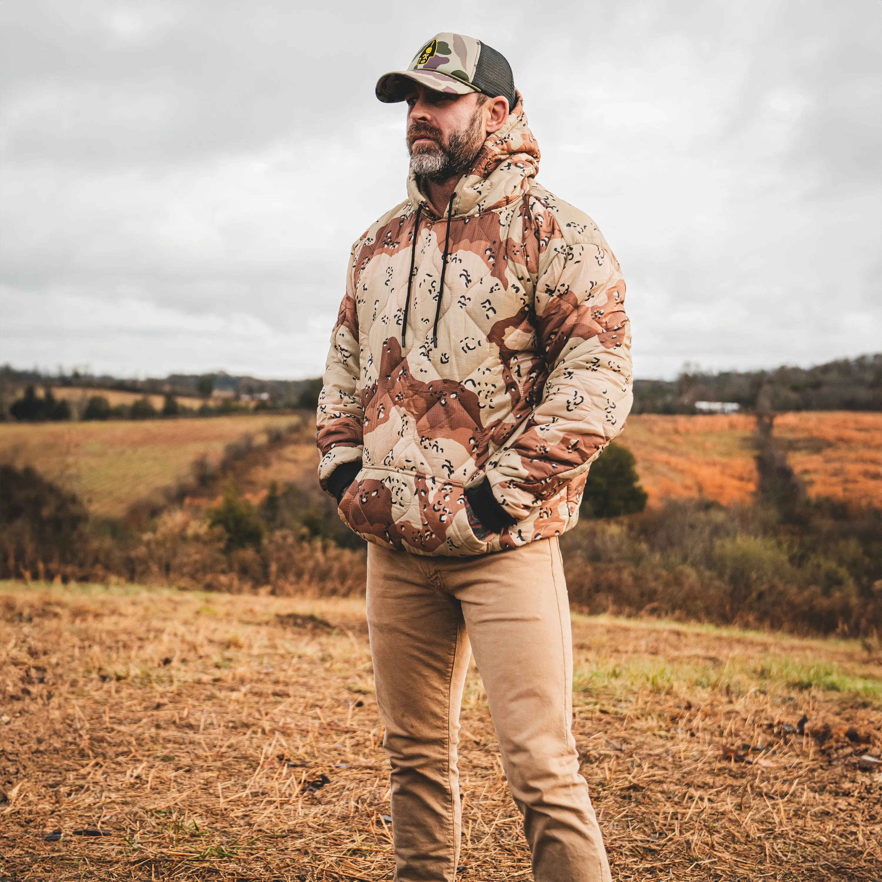 Chocolate Chip Camo Pullover Woobie Hoodie