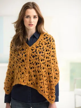 Convertible Flower Lace Shrug (Crochet)