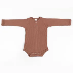 Cotton Rib Baby Bodysuit | Crepe