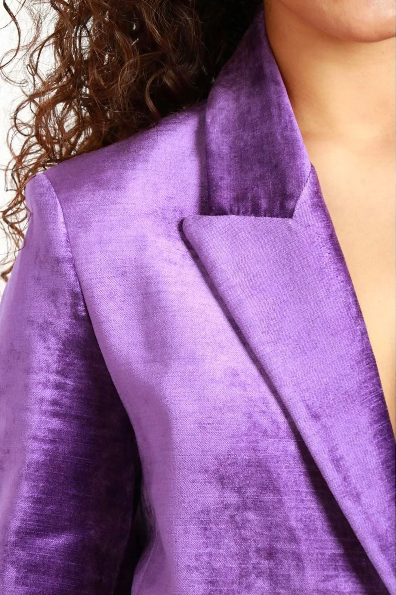 COTTON VISCOSE VELVET JACKET