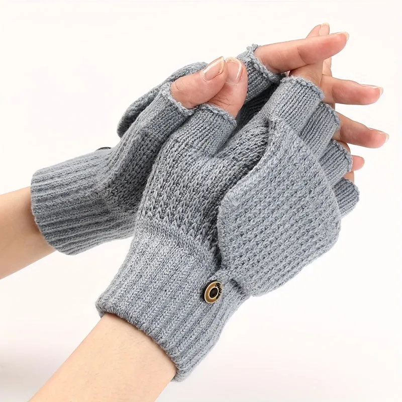 Cozy Mens Fingerless Gloves  Perfect Gift Choice for Winter