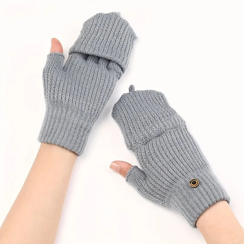 Cozy Mens Fingerless Gloves  Perfect Gift Choice for Winter