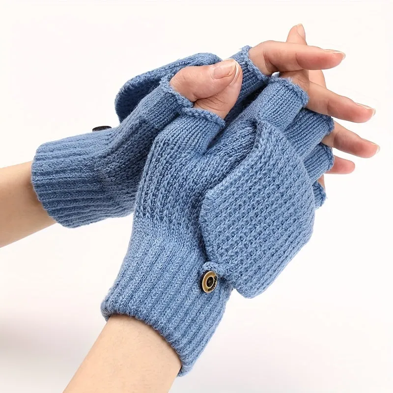 Cozy Mens Fingerless Gloves  Perfect Gift Choice for Winter