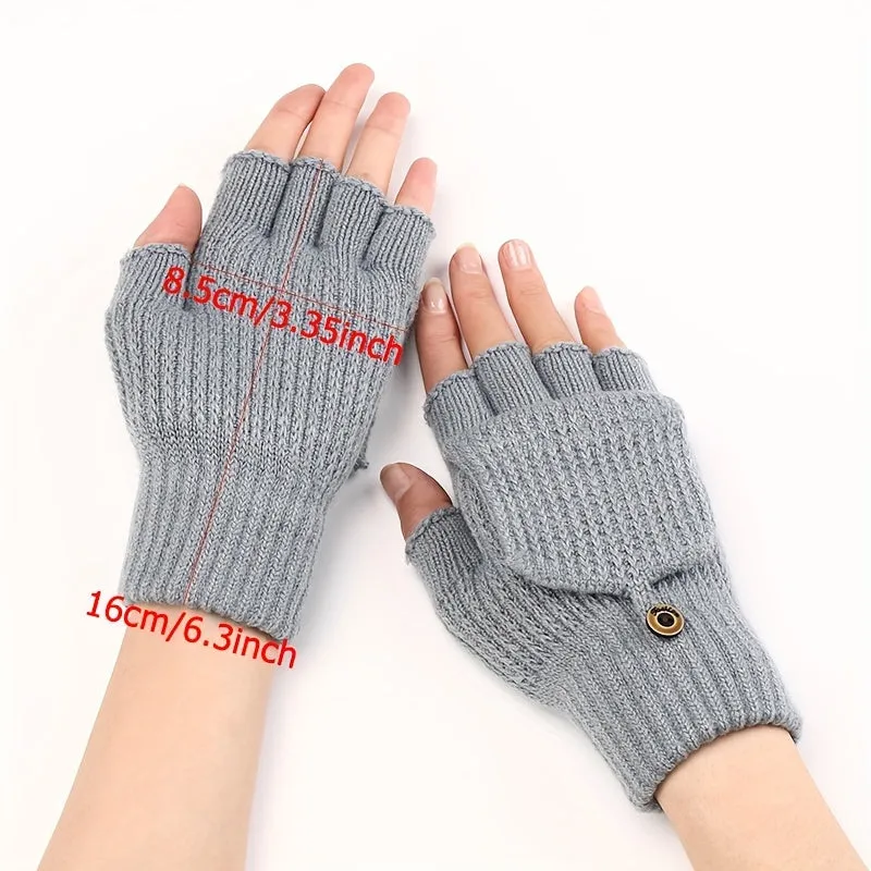 Cozy Mens Fingerless Gloves  Perfect Gift Choice for Winter