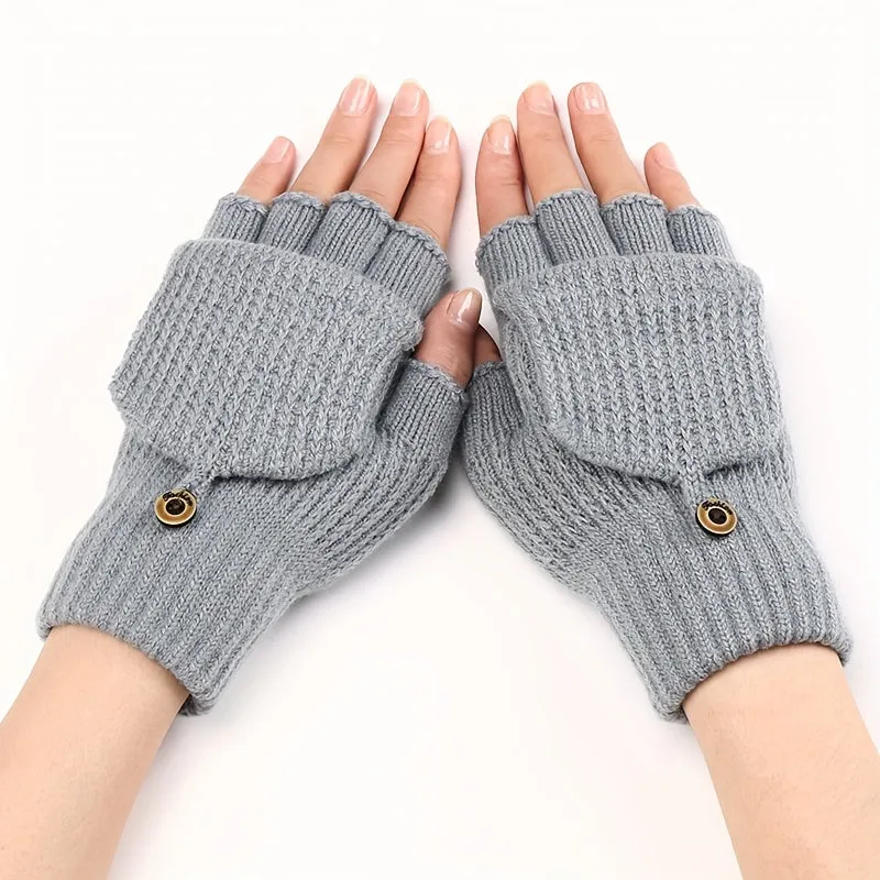 Cozy Mens Fingerless Gloves  Perfect Gift Choice for Winter