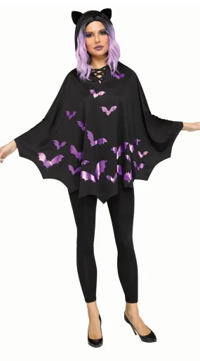 Creak In The Night Bat Poncho Costume