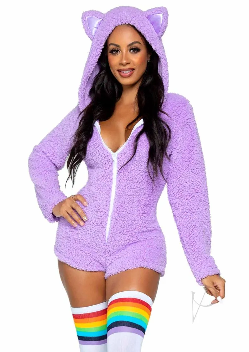 Cuddle Kitty Romper Medium Lavender