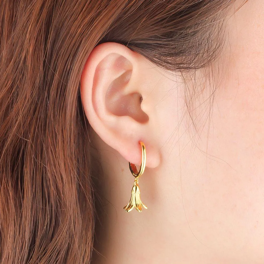 Cute Gold Plated Banana Shape Drop Earring, Party Jewelry Earrings for Women