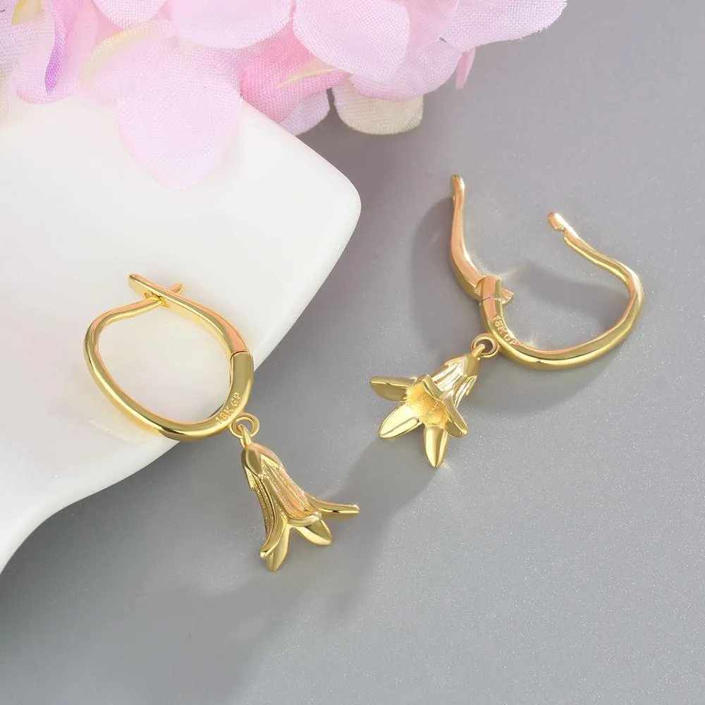 Cute Gold Plated Banana Shape Drop Earring, Party Jewelry Earrings for Women