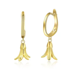 Cute Gold Plated Banana Shape Drop Earring, Party Jewelry Earrings for Women