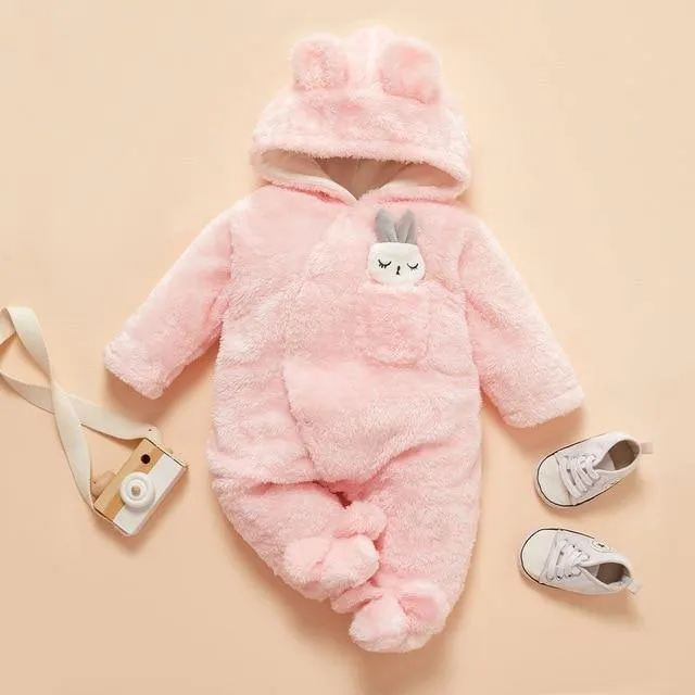 Cute Rabbit Ear Baby Onesie