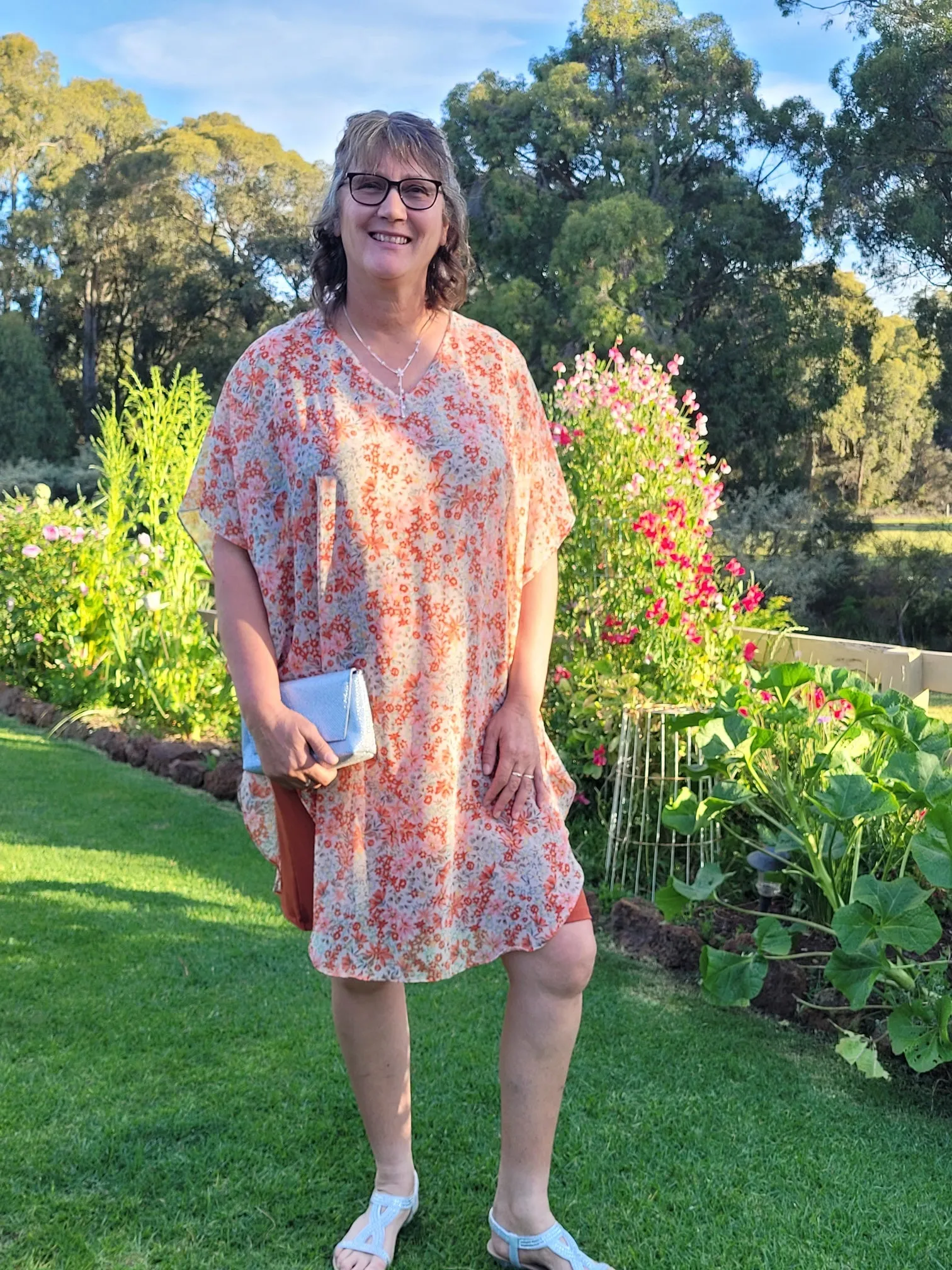 Dacia Rust Floral Dress