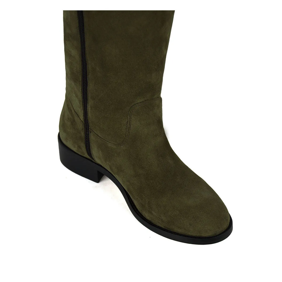 Diana suede, olive green