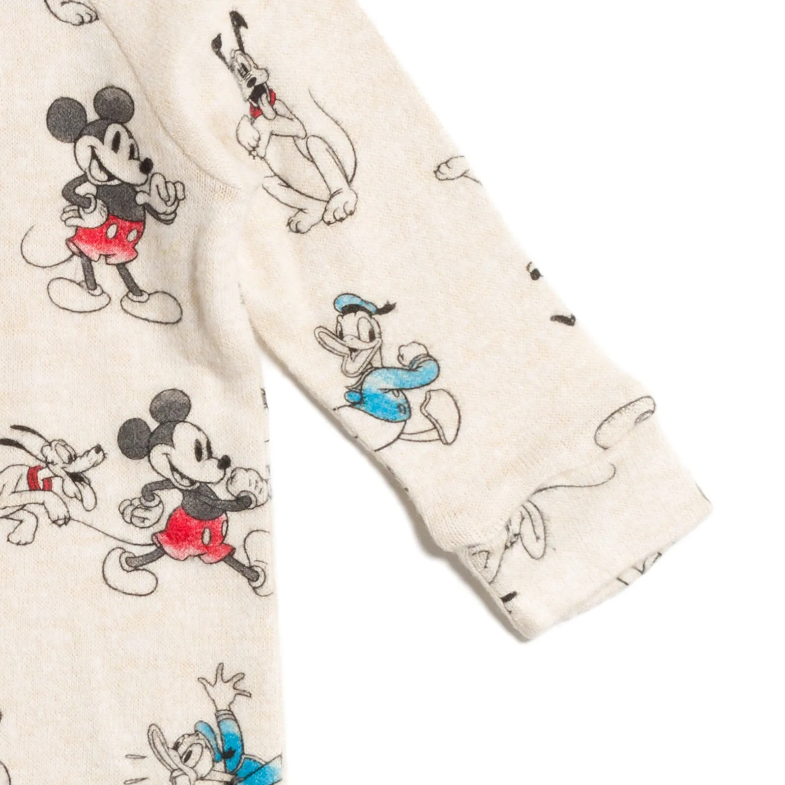 Disney Mickey Mouse Donald Duck Goofy Baby Snap Sleep N' Play Coverall Newborn to Infant