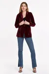 DJ Wylie Red Plum Blazer