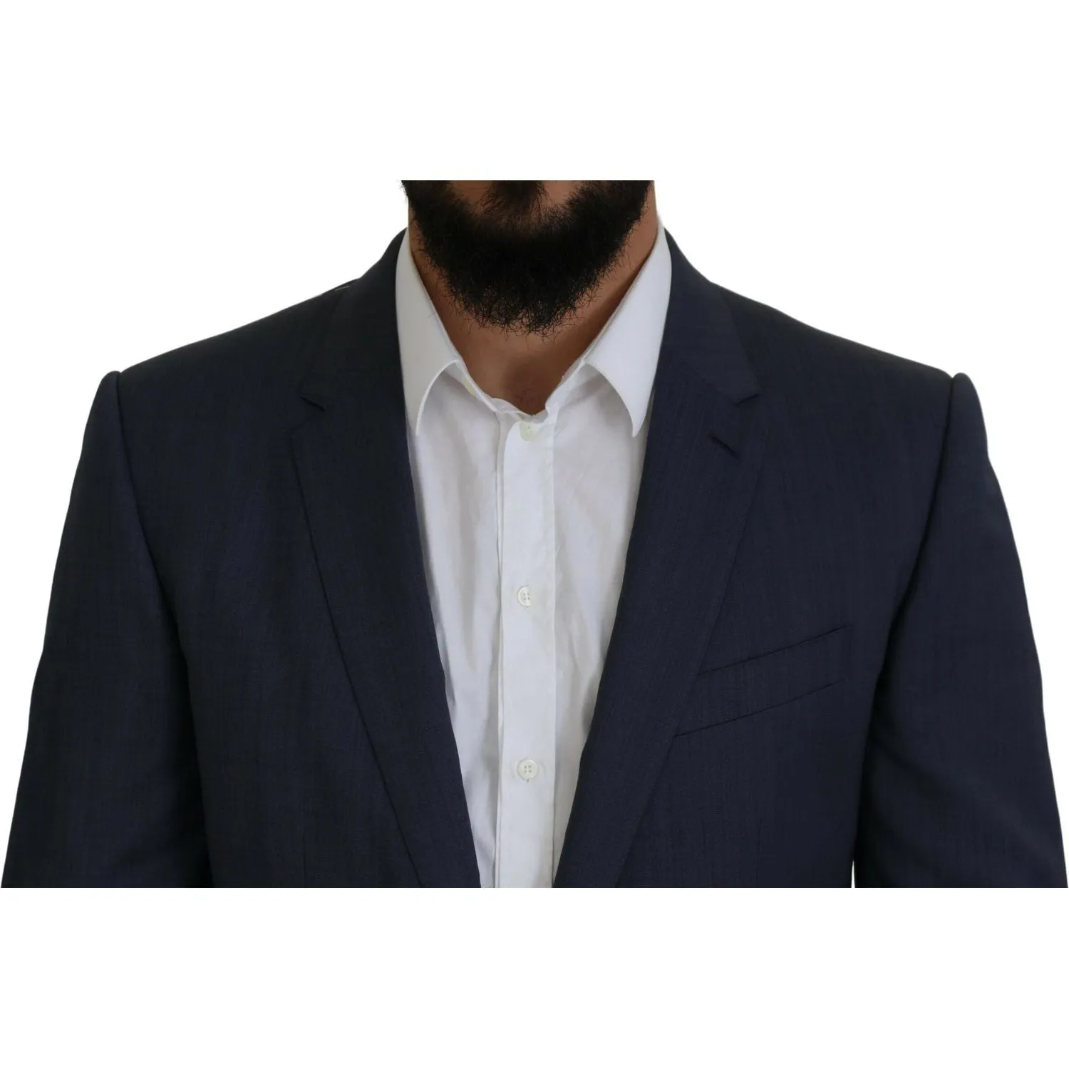 Dolce & Gabbana Elegant Blue Martini Men's Slim Fit Suit