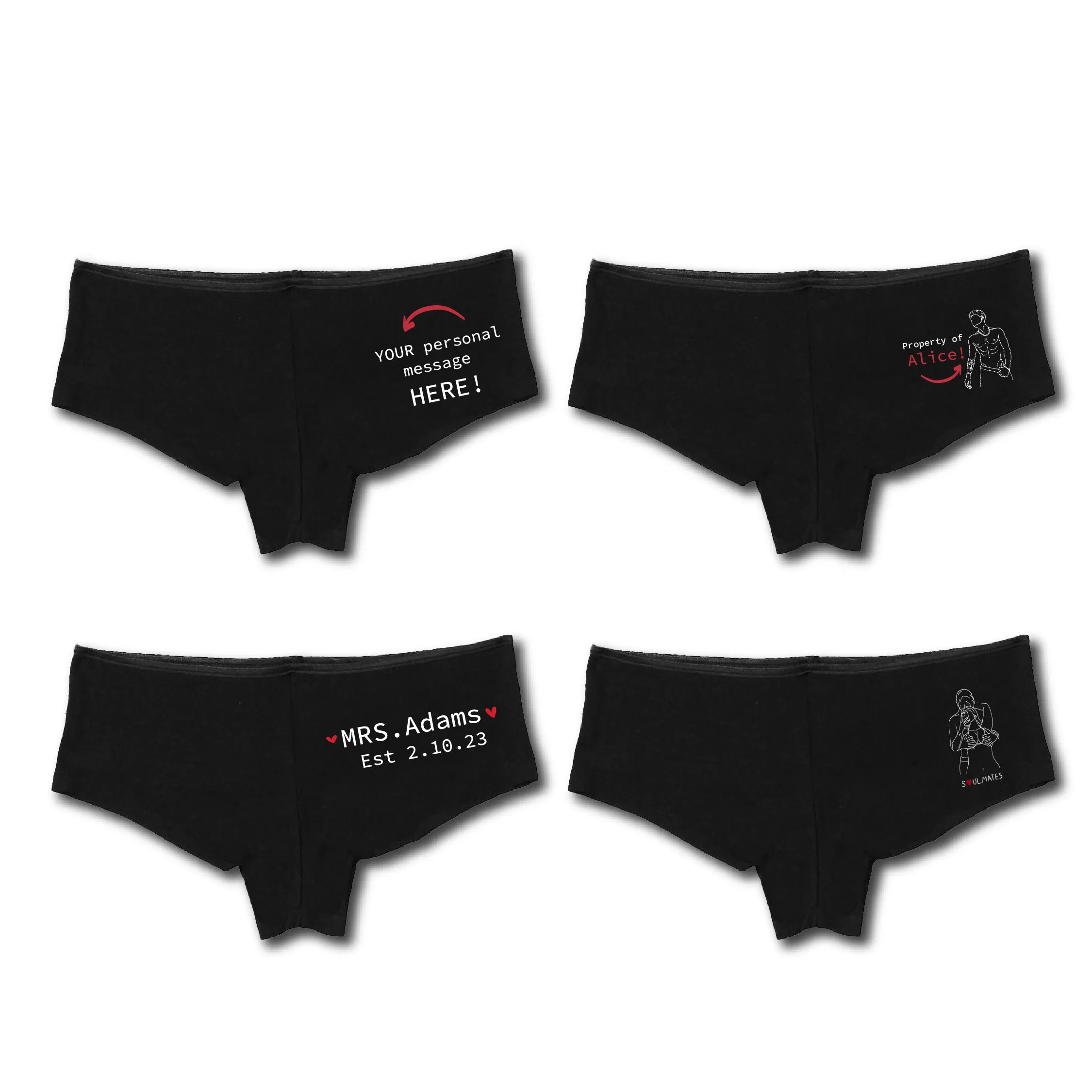 Embroidered Soulmate© Women's Underwear