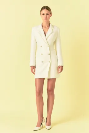 Endless Rose - Pearl Trim Blazer Dress