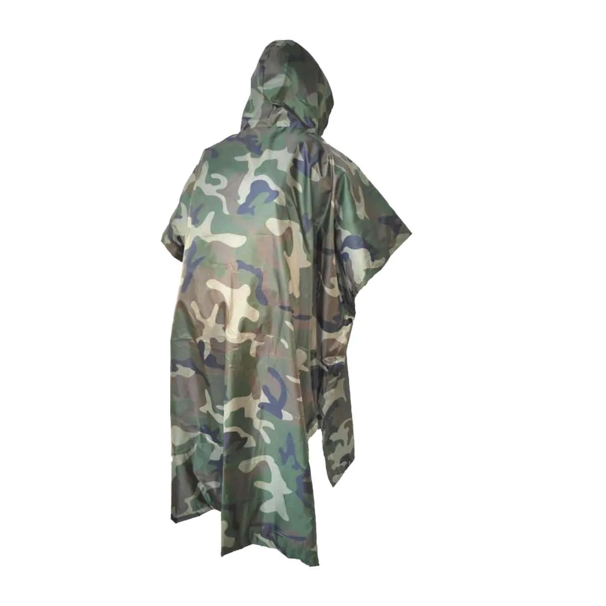 Equatorial Waterproof Double-Layer Trekking Rain Poncho - Forest Camo