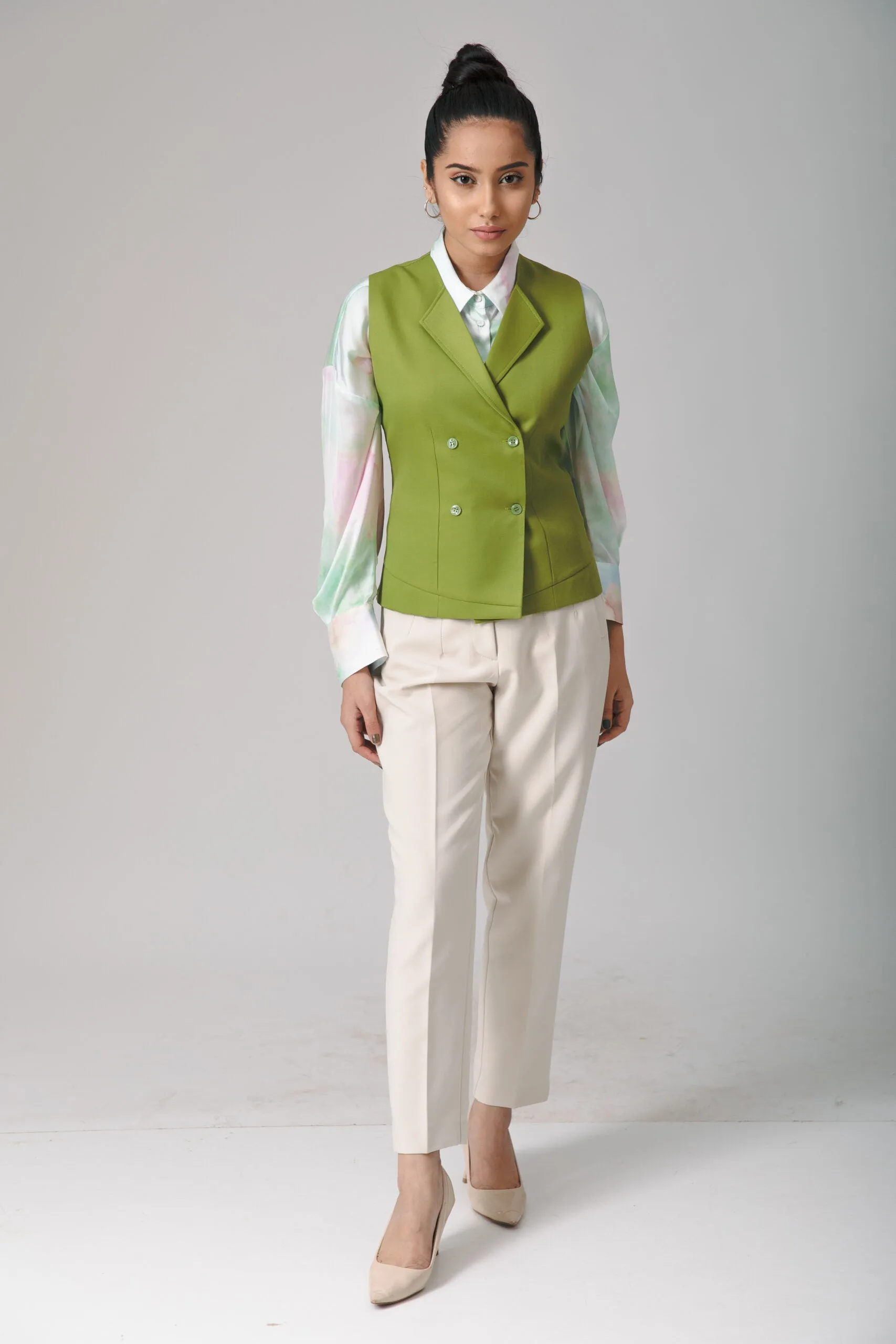 Everyday Classic Basic Green Waistcoat