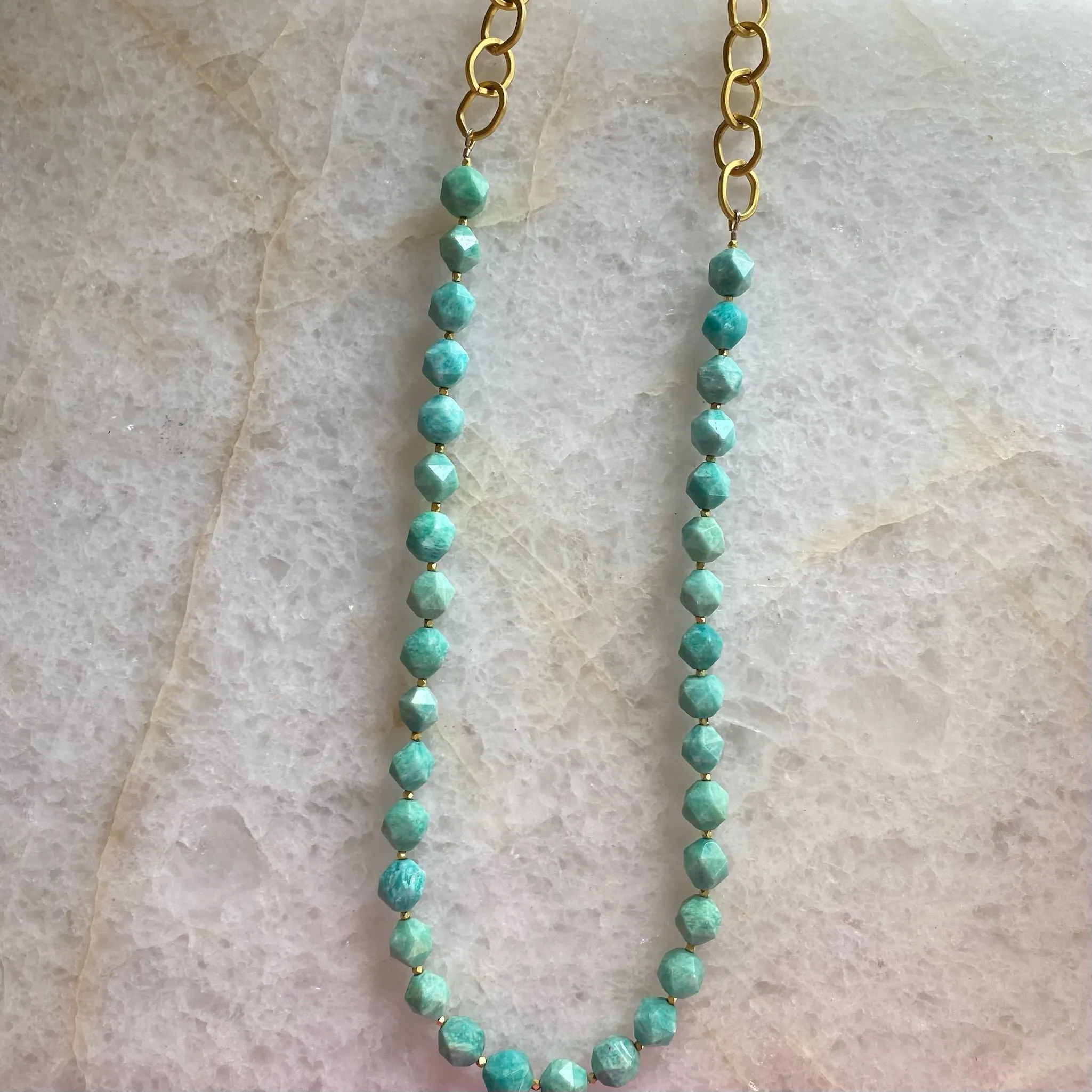 Faceted Bead Layering Necklace