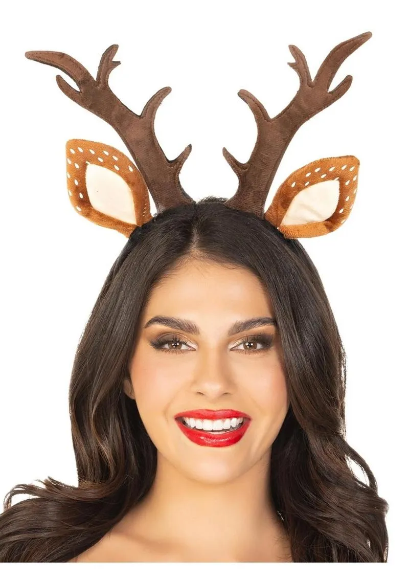 Fawn Ear Antler Headband Os Brown