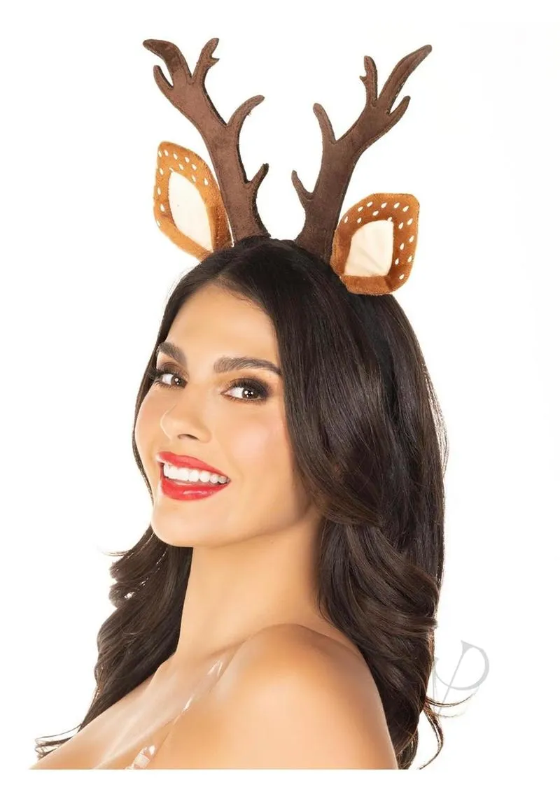 Fawn Ear Antler Headband Os Brown