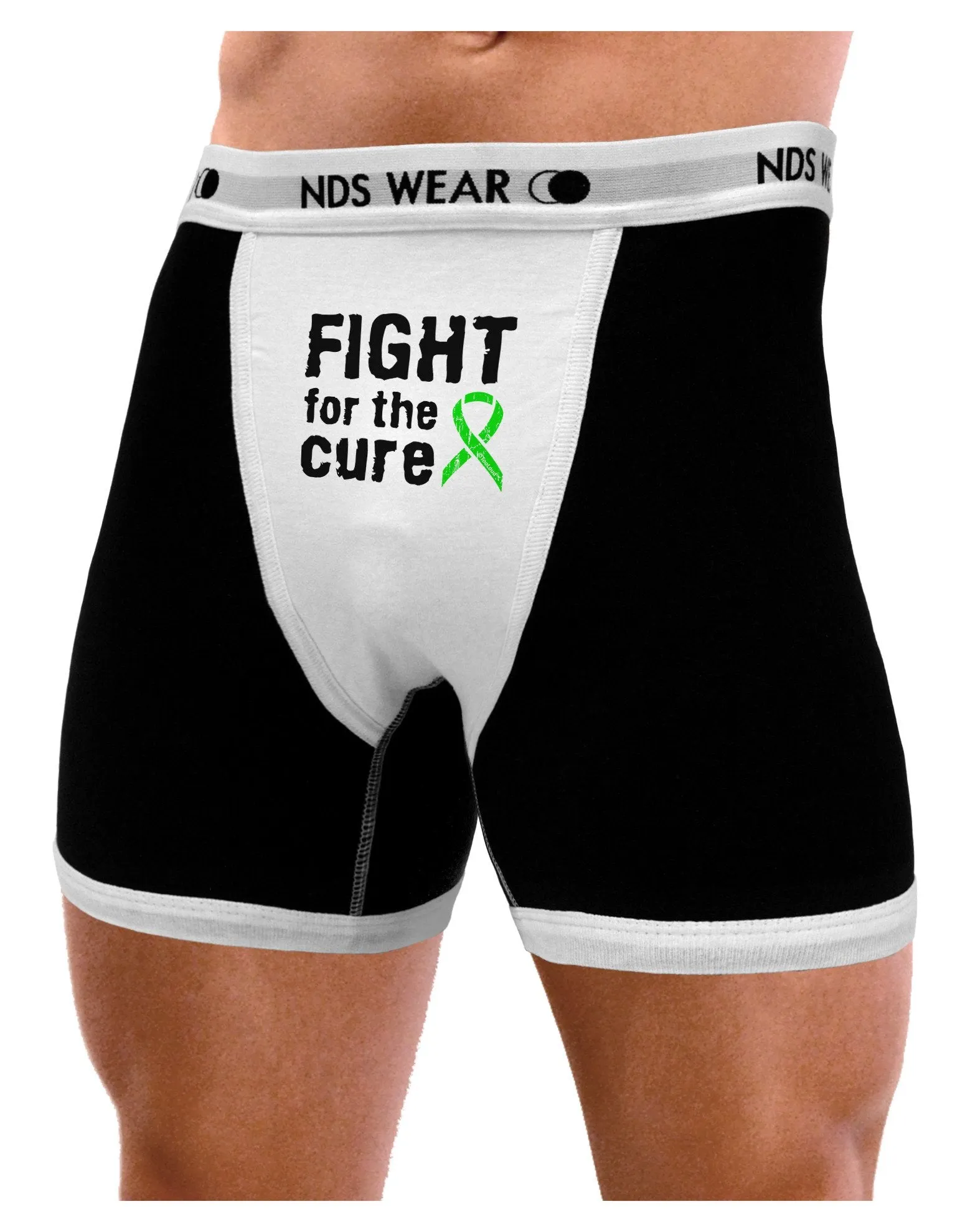 Fight for the Cure - Lime Green Ribbon Lyme Disease Mens Boxer Brief Underwear