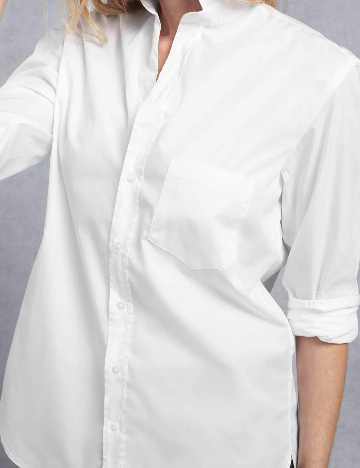 Frank & Eileen - Women's Button Down Shirt in White Piumino