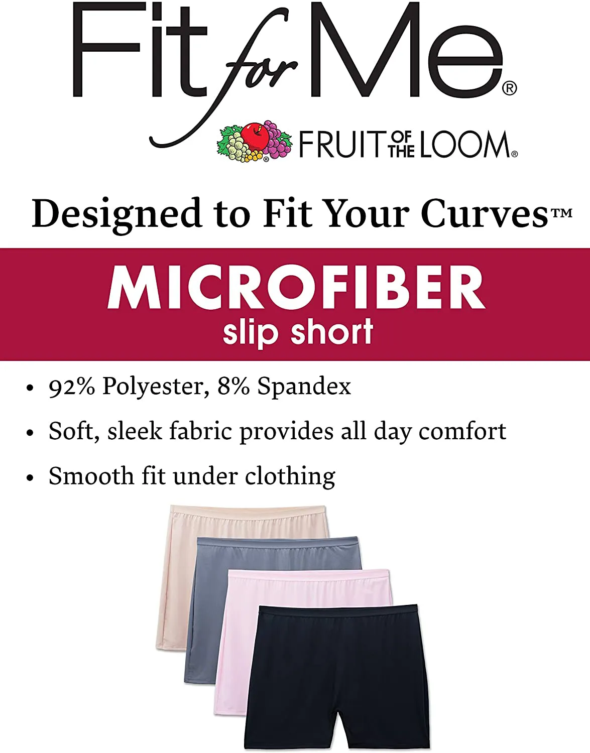 Fruit Of The Loom Women's Fit for Me Plus Size Underwear