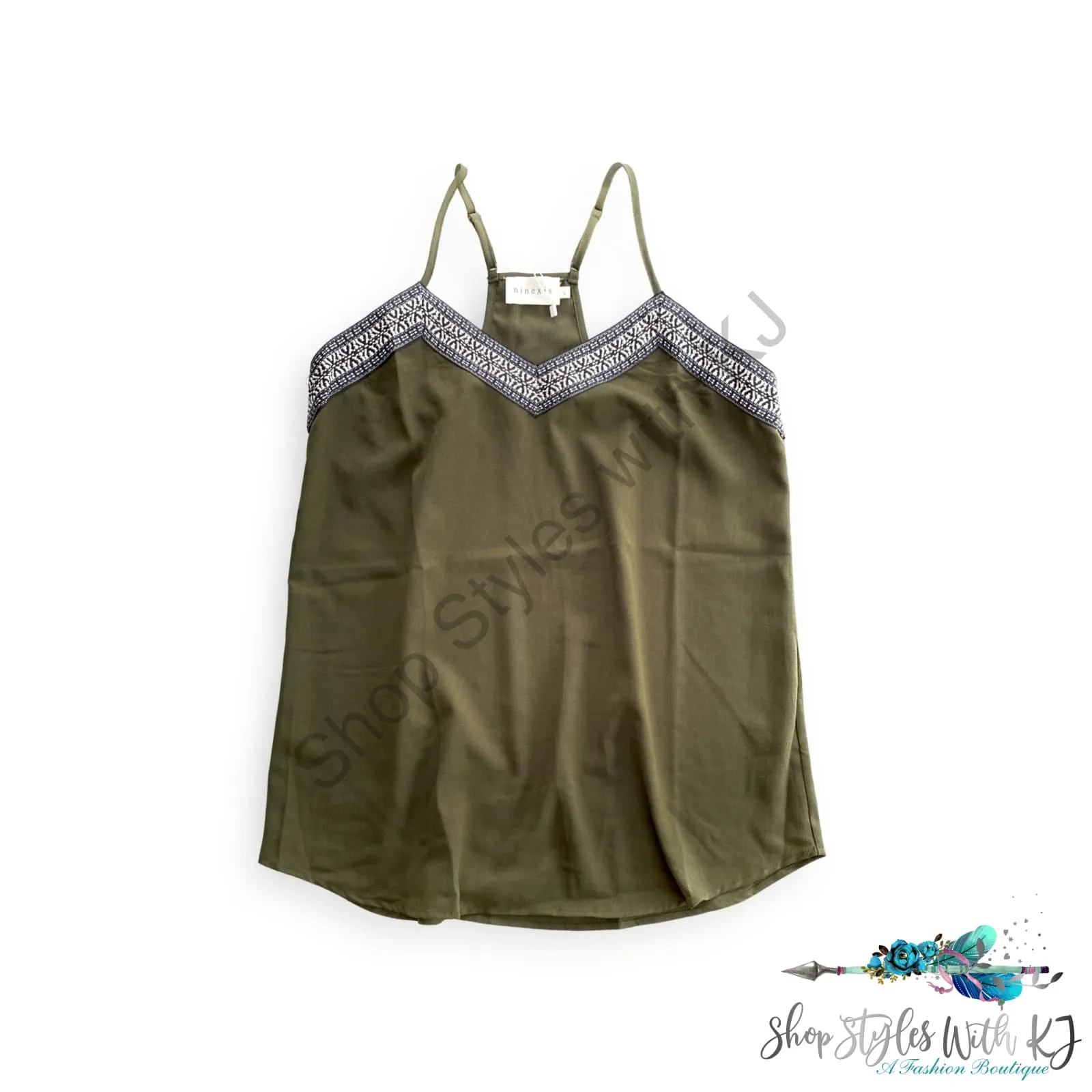 Give it My All Cami in Olive