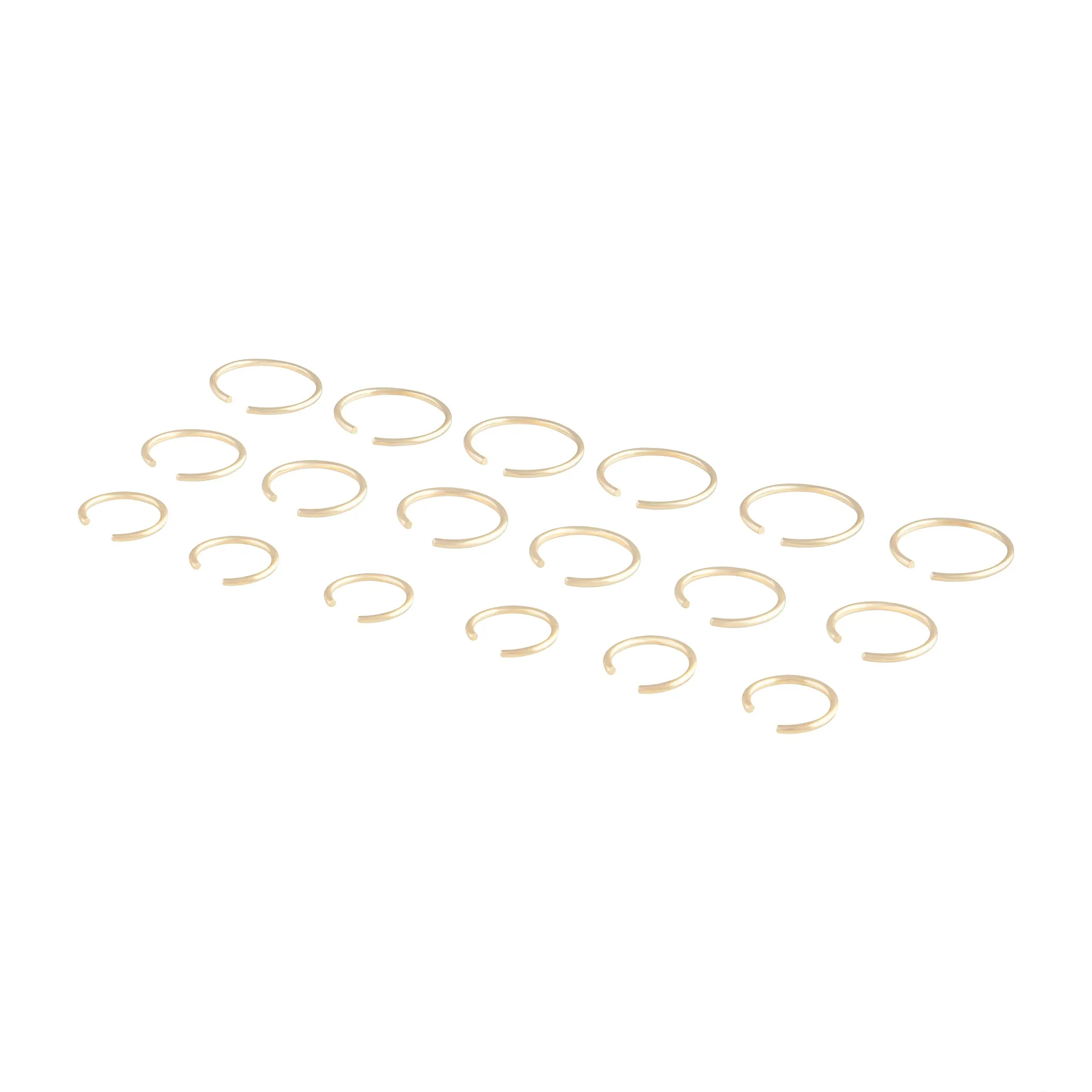 Gold Plain Metal Faux Body Hoops