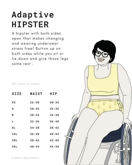 Grey Stripe Adaptive Hipster