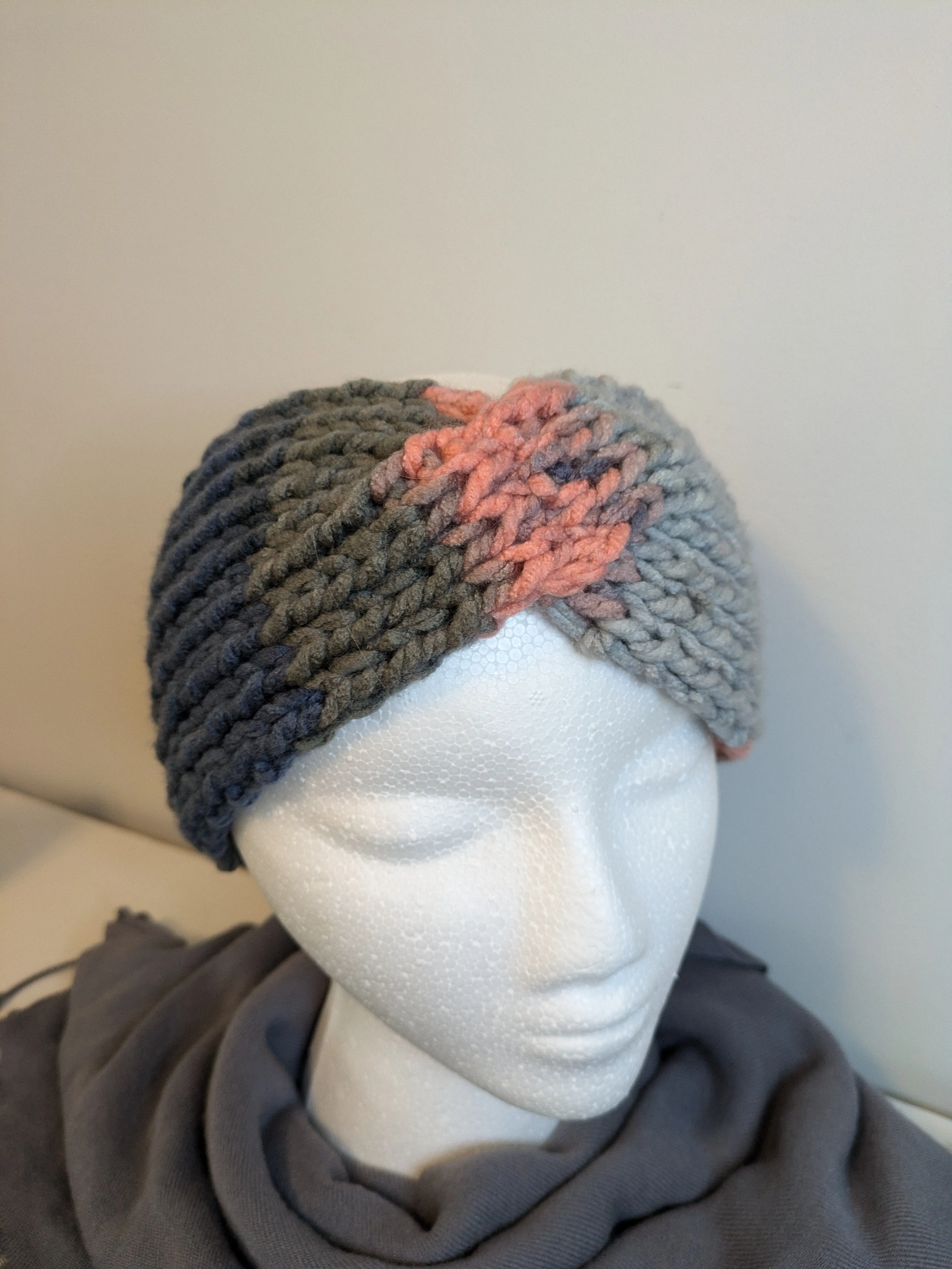 Headband Earwarmer - Twist style - Color: Daisy