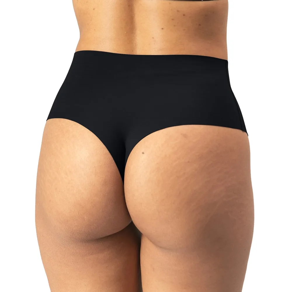 High Rise Thong 3 Pack [Dark Neutrals]