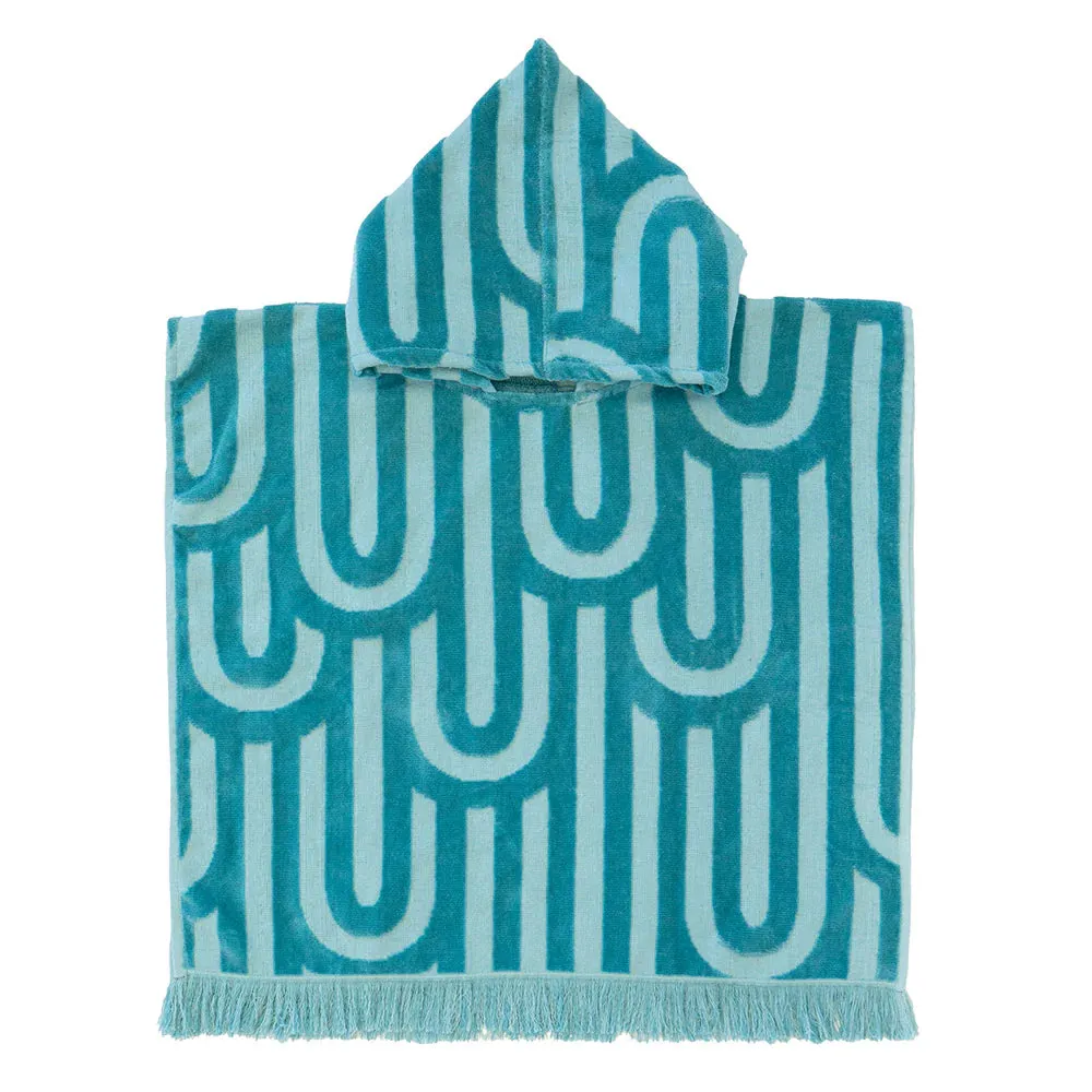 HiLo Kids Beach Poncho - Turquoise by Bambury