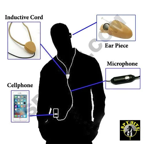 In-Ear Invisible Spy Microphone Two-Way Communication