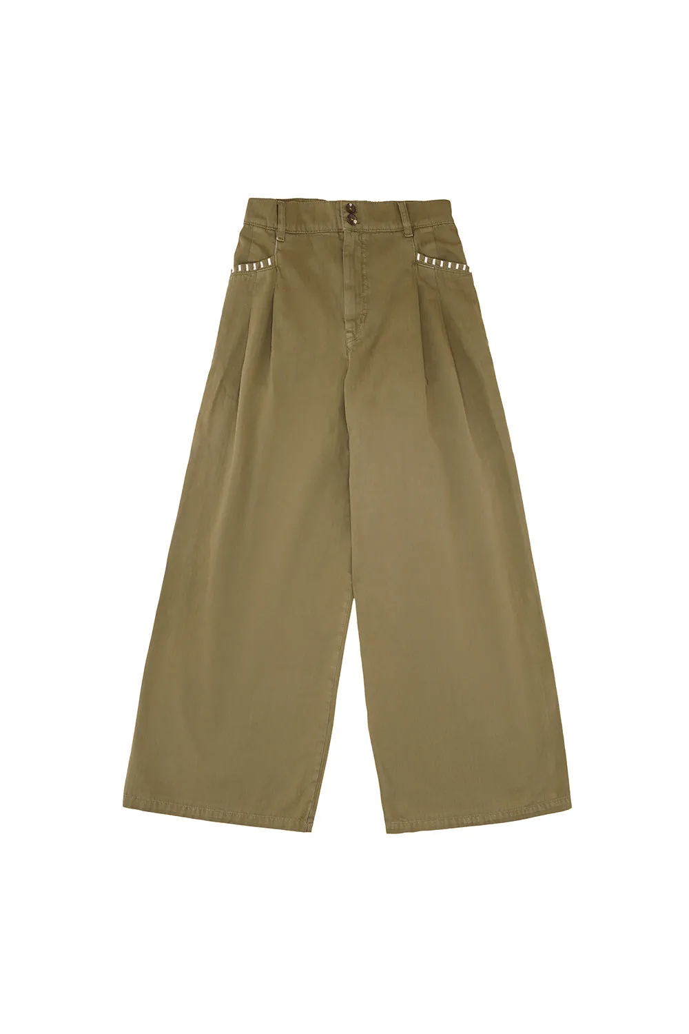 Isabella Pant in Olive