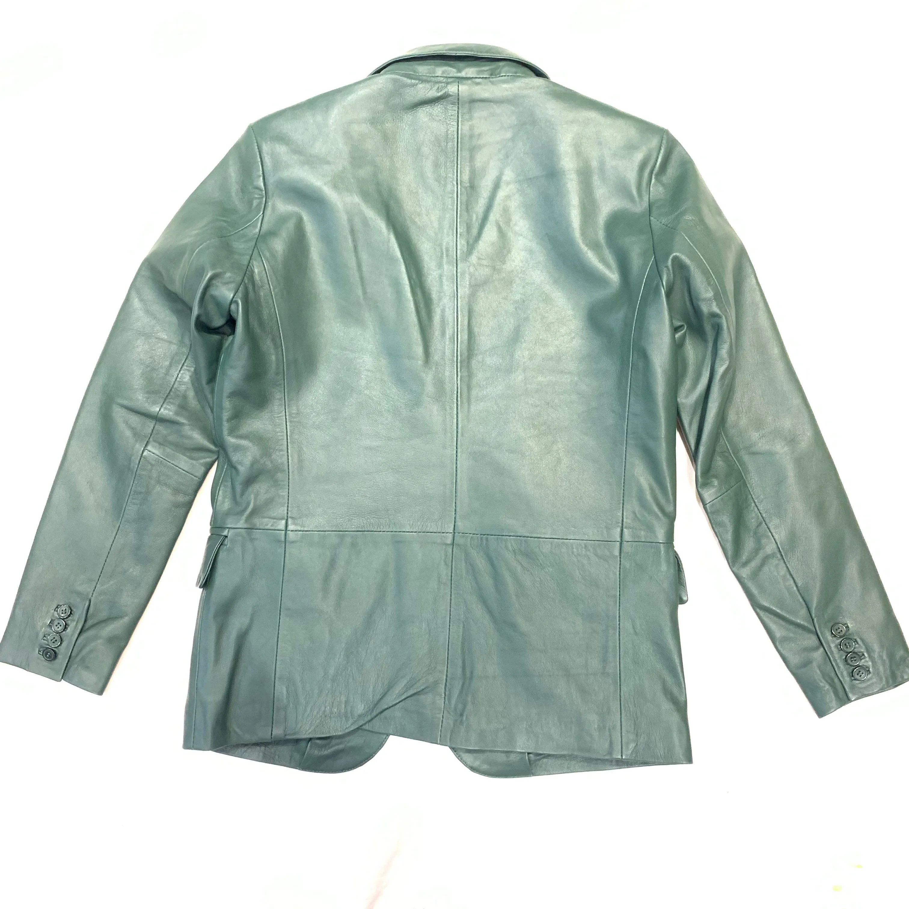 Jakewood Forest Green Lambskin Blazer