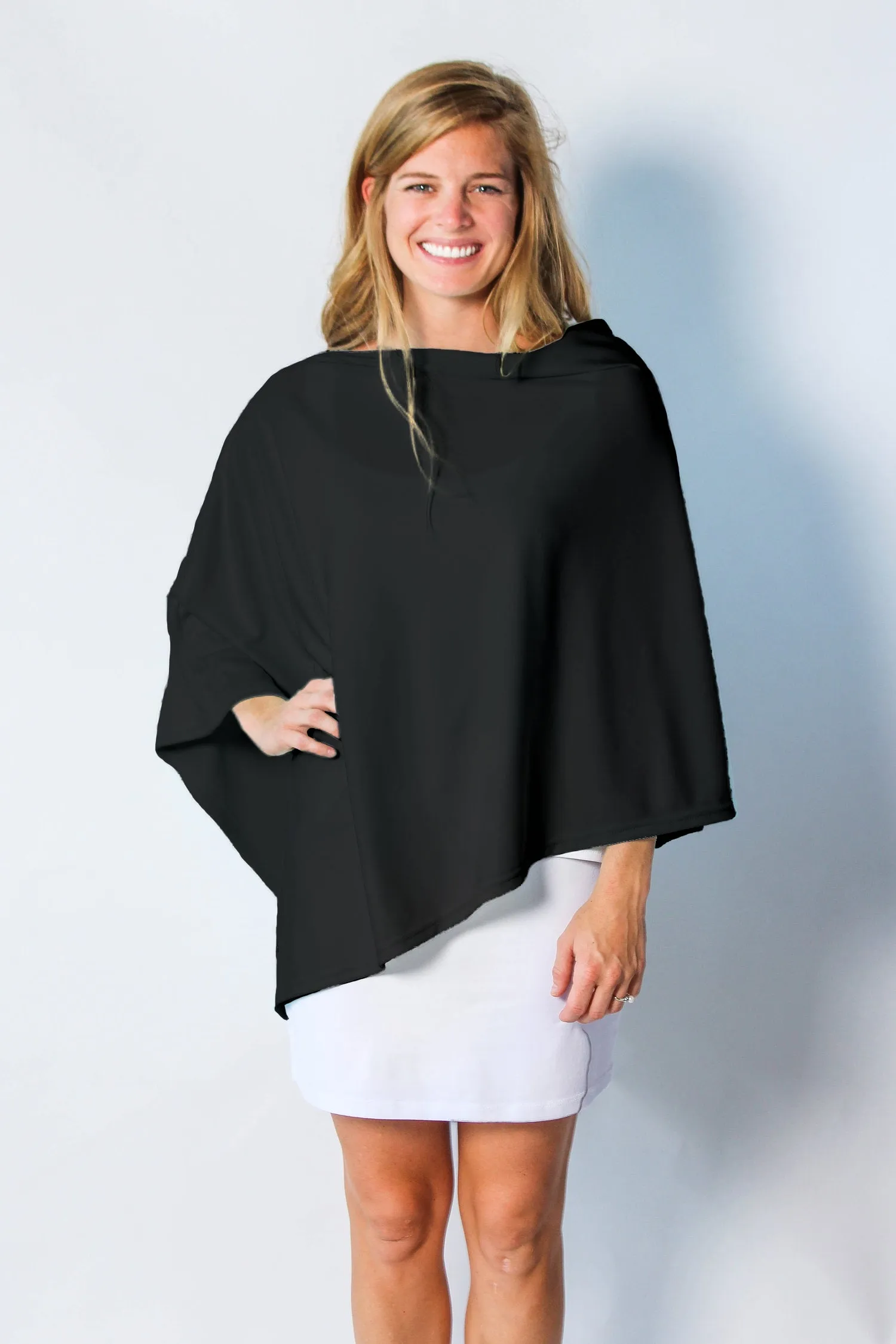 Jet (Away) Black Poncho