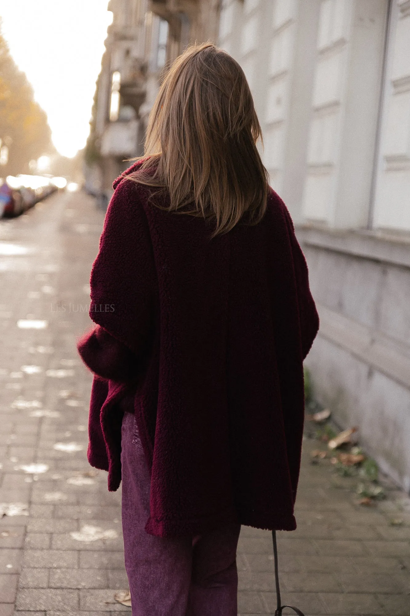 Kensi poncho burgundy