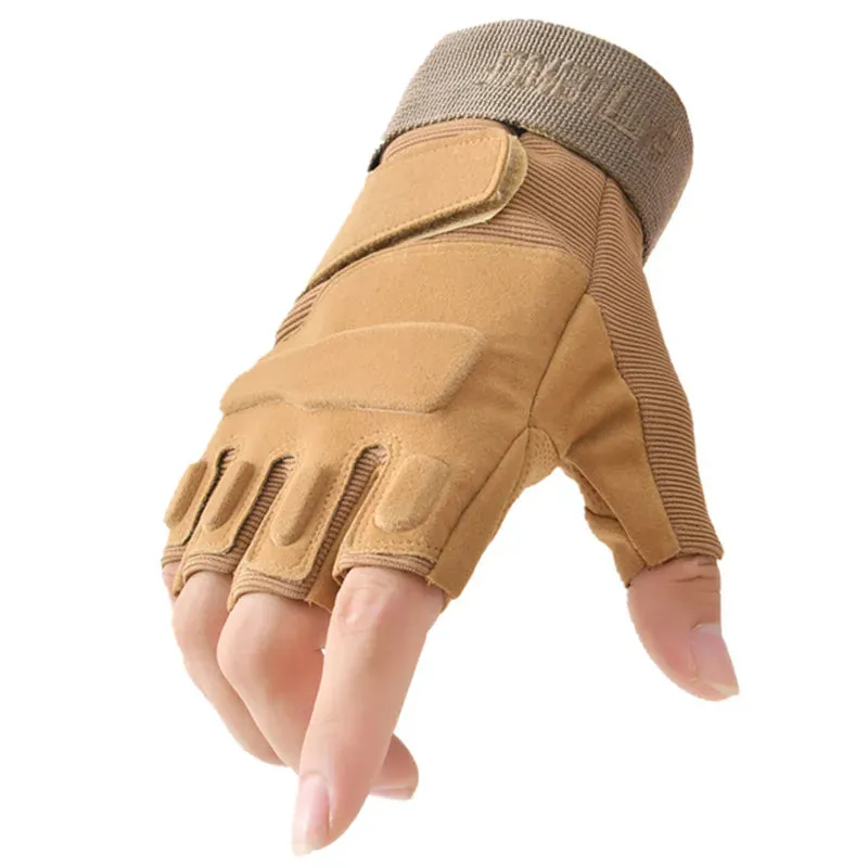 Kids Gloves Outdoor Sport Fingerless Tactical Gloves Army Military Half Finger Children Cycling Fingerless Gloves for Boys Girls