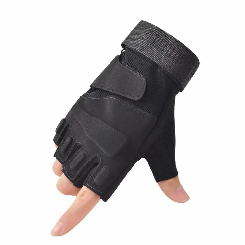 Kids Gloves Outdoor Sport Fingerless Tactical Gloves Army Military Half Finger Children Cycling Fingerless Gloves for Boys Girls