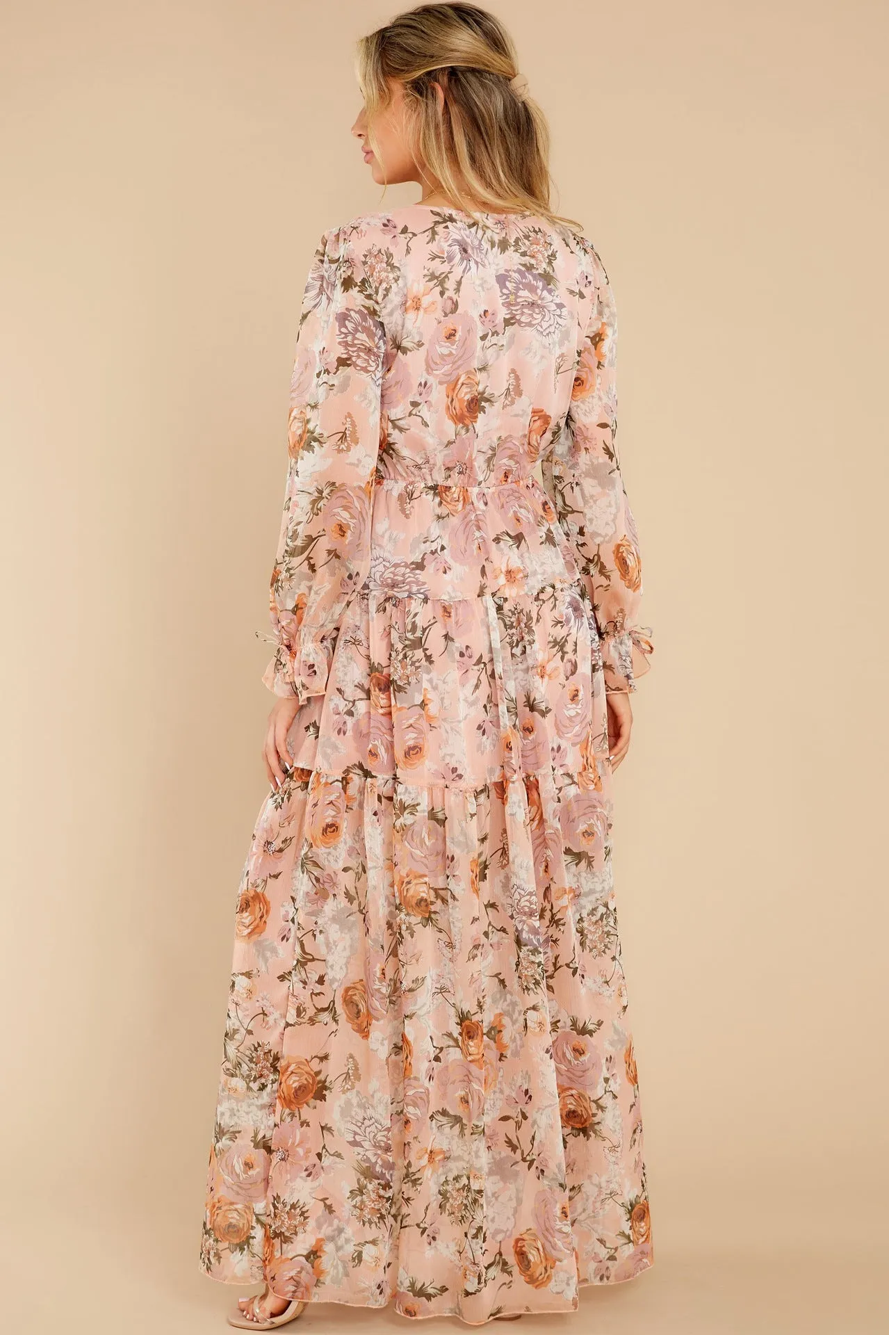 KittenAlarm - Prosperous Floral Chiffon Boho Maxi Dress - FINAL SALE