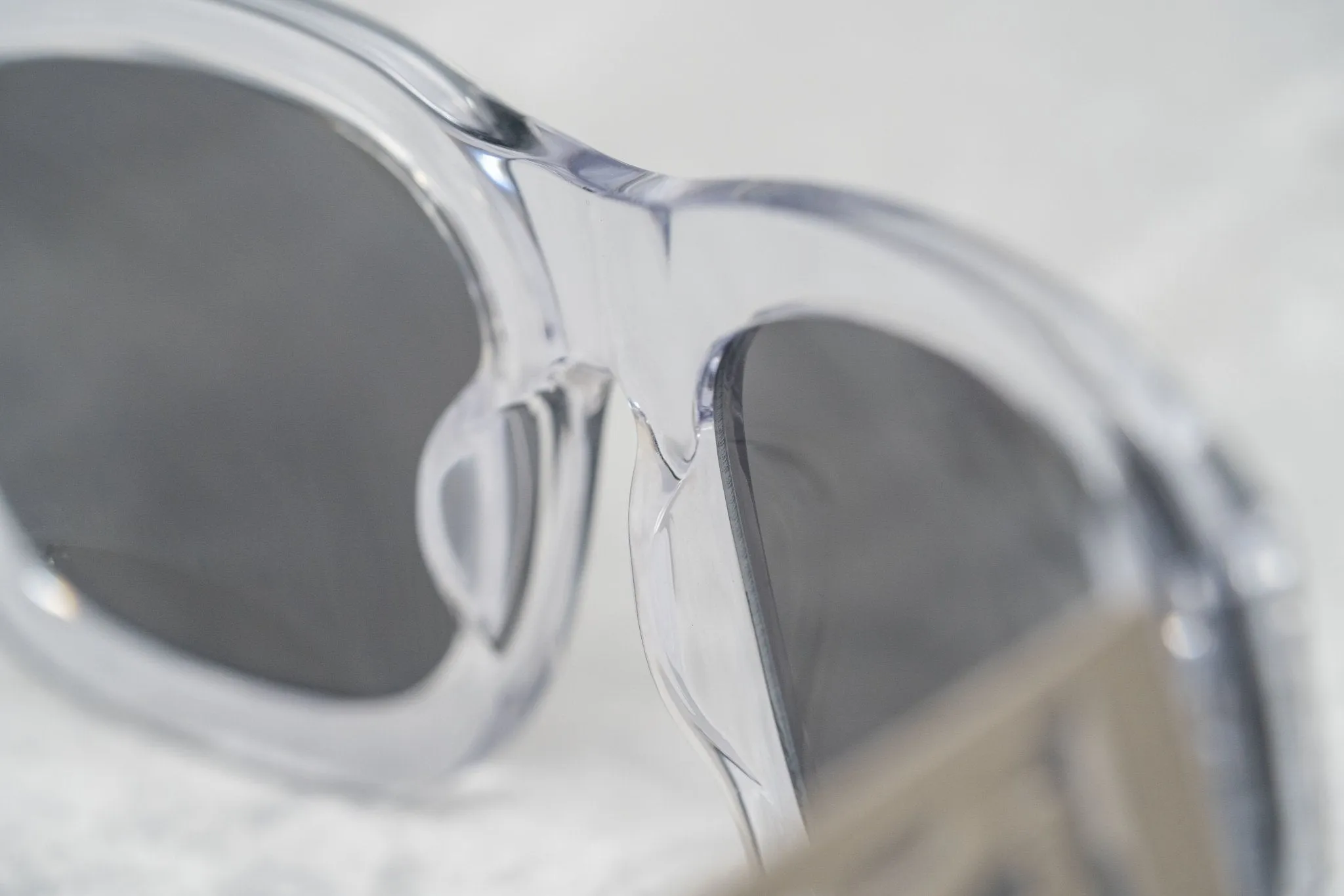 Kokon To Zai Sunglasses Oversized Clear and Silver