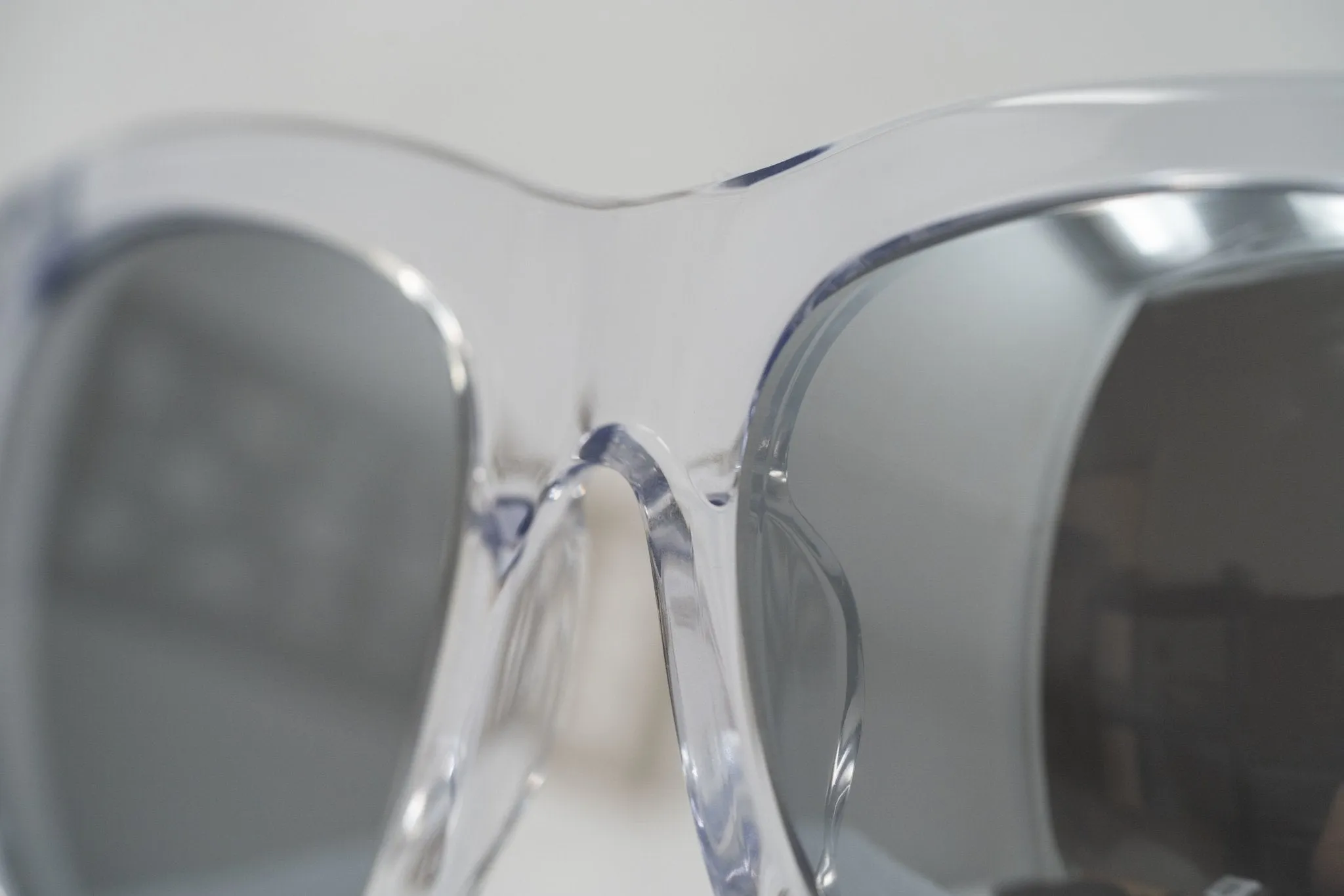 Kokon To Zai Sunglasses Oversized Clear and Silver