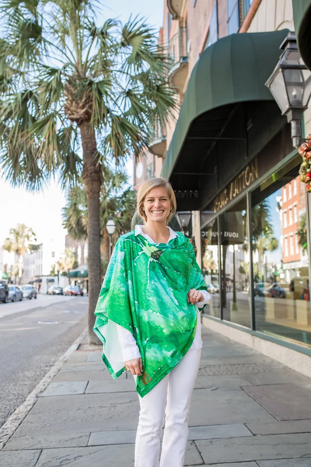 Leafy Green Party Poncho